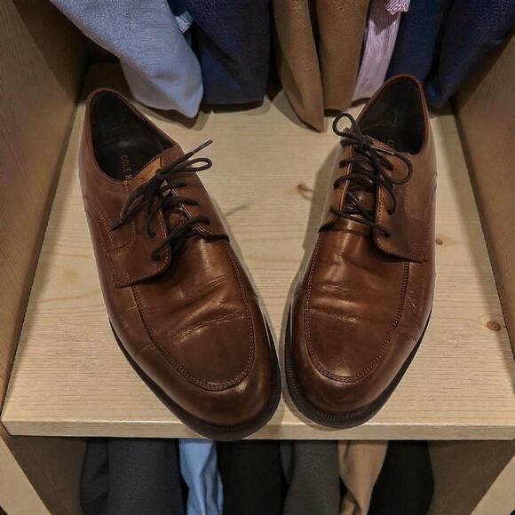 Cole Haan Mens 9.5 M C24044 Brown Dustin Apron Ox II Leather Oxford Shoes
